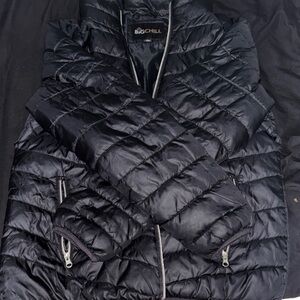 Big Chill Women's Quilted Black Puffer Coat